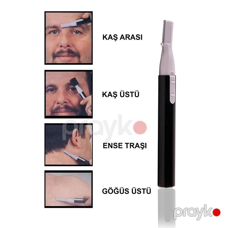 Üzdəki Artıq Tükləri Təmizləmək üçün Mini Trimmer Qaş, saqqal və bığ üçün portativ təraş maşını dəsti — Usturalar, trimmerler və epilyatorlar, Bakı (5)