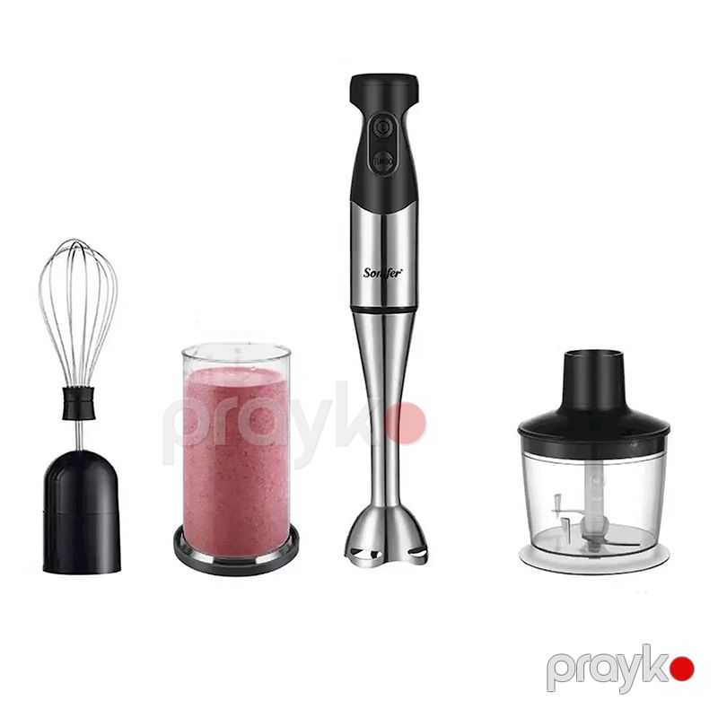 Sonıfer SF-8013 Çoxfunksiyalı Elektrikli Blender Dəsti Əl Blenderi Smoothie Blender 500 W — Blenderlər, xırdalayanlar və mikserlər, Bakı (6)