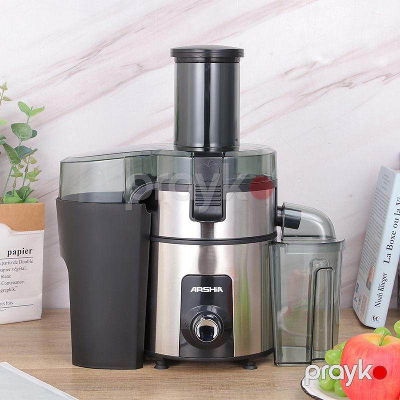 Arshia Professional Şirəçəkən 500W Paslanmayan Polad Yerkökü Limon Portağal Şirəsi Çıxarıcı Maşın — Digər mətbəx texnikası, Bakı (8)