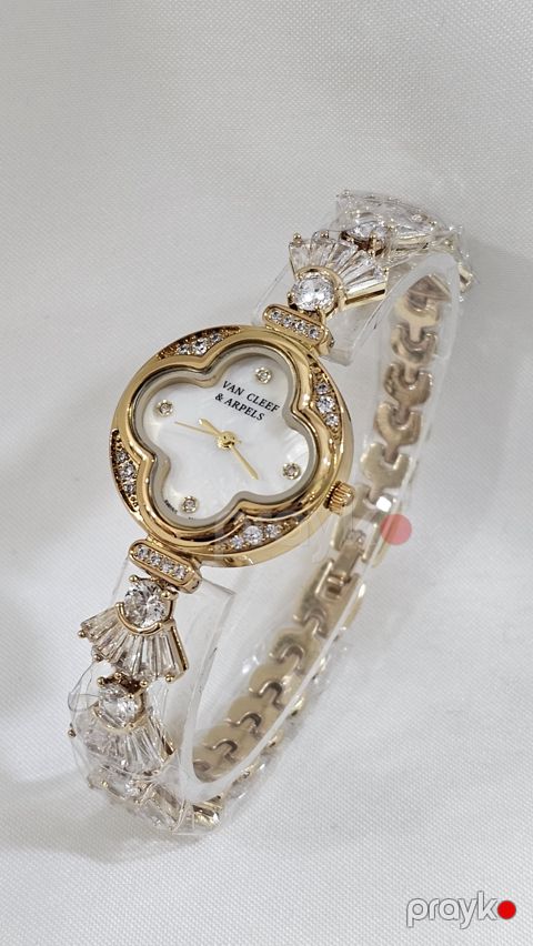 Qadın qol saatı WS 11420, qızılı, qeyri-müntəzəm, 28 mm - WS11420G.W — Bakı