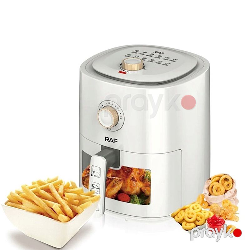 Yapışmayan Tavaya Məxsus 6l RAF Hava Fritözü 1500W Gücündə Peşəkar Air Frey r.5332 — Digər mətbəx texnikası, Bakı (4)