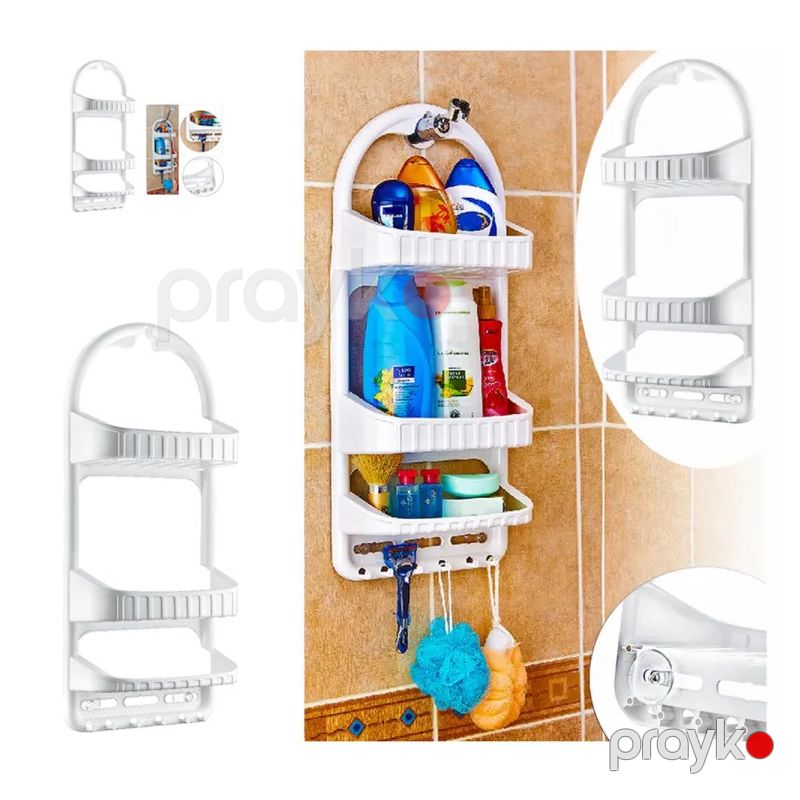 Hamam Üçün Saxlama Rəfi Çox Pilləli Saxlama Rəfi Organizer 3 Qatlı Plastik Saxlama Səbəti Rəngli Duş Kadikasi Plastik Asma Rəf — Mallar, Bakı (4)