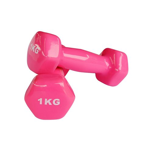 Çəhrayı Qantel 1kq 2x — Fitness və İdman Avadanlıqları