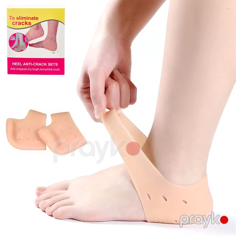 Silikon Gel Daban Yastığı Ağrı Kəsici üçün Silikon Dabanlıq Çatlaq Əleyhinə Yumuşaq Silikon Corab — Gözəllik və səhiyyə, Bakı (2)
