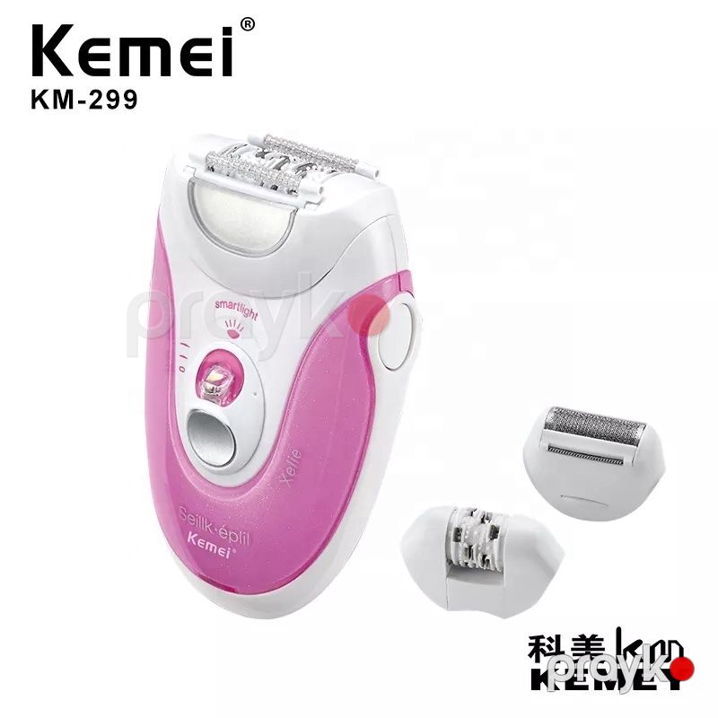 Kemei KM-299 - Epilyator 3-ü 1-də Epilyator Elektrikli Qadın Tük Qırxma Trimmeri Bikini Ayaqları Bədən Epilyatoru — Usturalar, trimmerler və epilyatorlar, Bakı (2)