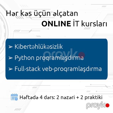 Onlayn IT kursları — Bakı