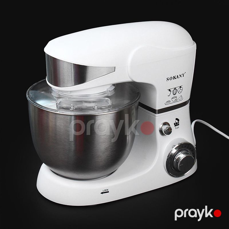 5-i 1 Arada Sokany Elektrikli Xəmir Yoğurma Maşını 1000W 6 Müxtəlif Sürət Parametrinə Malik Professional Xəmir yoğurma Mikseri 5L — Blenderlər, xırdalayanlar və mikserlər, Bakı (6)