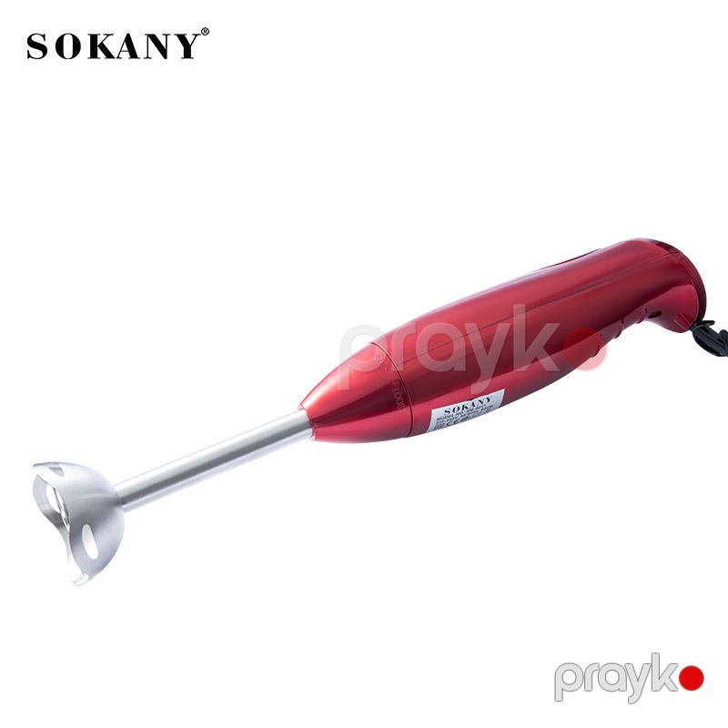 Sokany SK-5011 Qırmızı Dizaynlı Paslanmayan Polad Əl Blender Elektrikli İki Sürətli Əl Blenderi — Ev texnikası, Bakı (3)