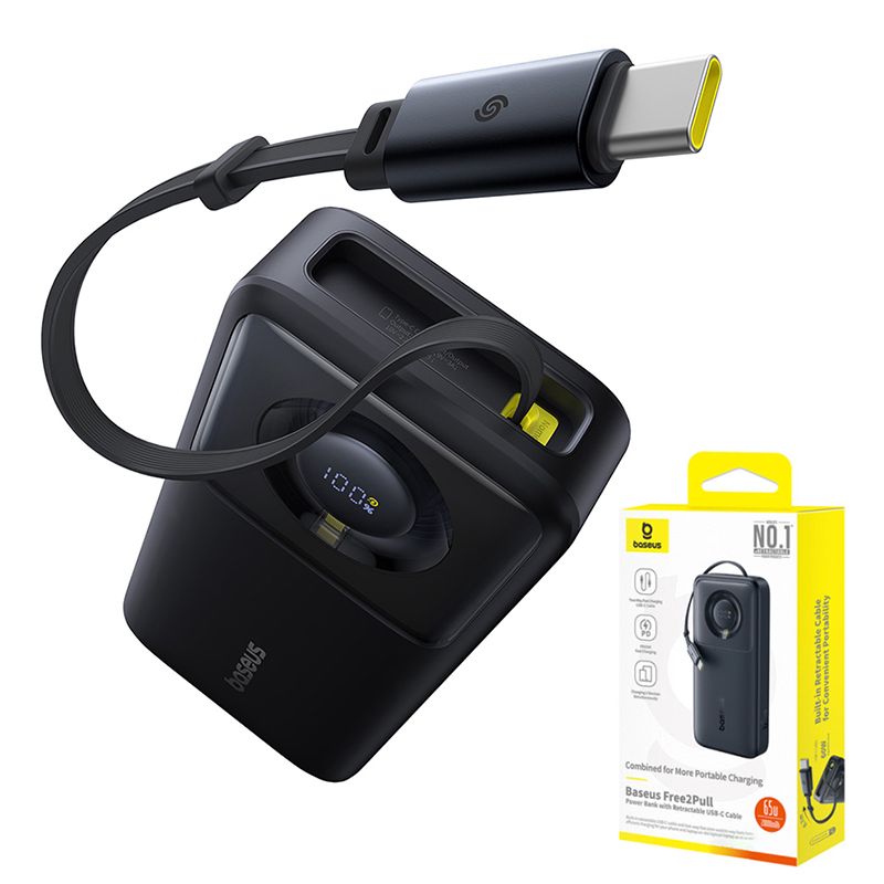 Şarj Cihazı Baseus Free2Pull 20000 mAh Black Noutbuk Üçün Şarj Cihazı Batareya Cihazı MacBook Pro, iPad, iPhone — Telefonlar və qadjetlər, Bakı (5)
