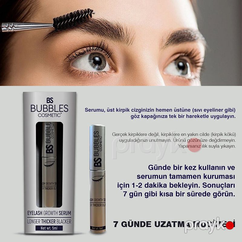 Bs Bubbles Cosmetic Qaş Və Kirpik Uzadıcı Baxım Serumu 5ml Gücləndirici Baxım Tuşu — Gözəllik və səhiyyə, Bakı (5)