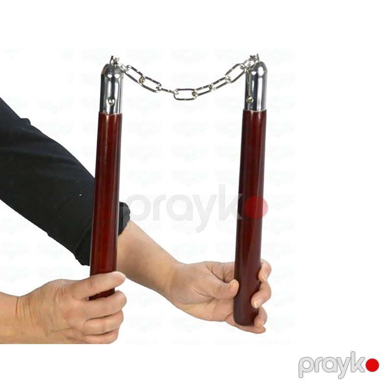 Yıngcaı Zəncirli Taxta NunChaku Dəmir Və Plasmas Dizaynda Yeni Numçaka Fitness Aksessuarları — İdman, hobi, istirahət, Bakı (3)