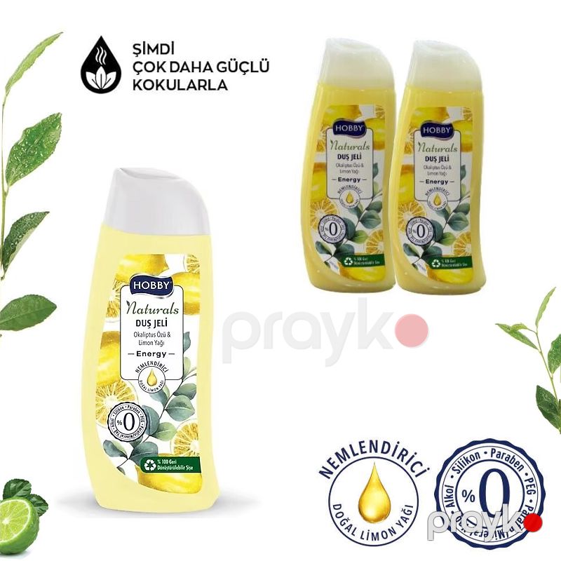 Duş Jeli Naturals Energy Okaliptus Özü & Limon Yağı 500ml Hobby Naturals Energy Duş Jeli — Gözəllik və səhiyyə, Bakı (2)
