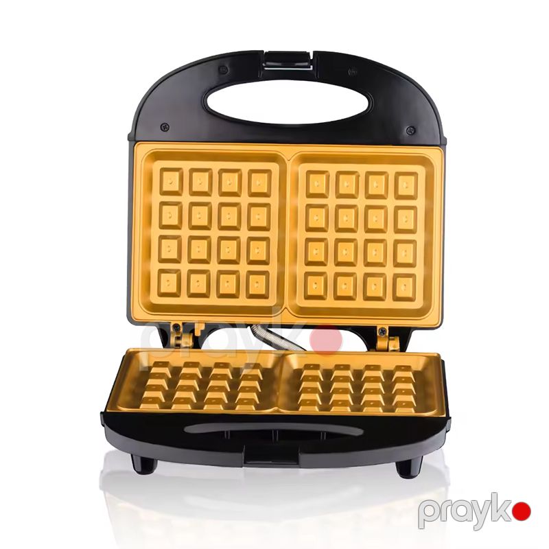 RAF İkitərəfli Qızıl Wafle Hazırlayıcı Panini Maker Mini Səhər Yeməyi Tost Hazırlayan Maşın Sandviç Vafli Maker R.274H — Toster və vaflyasıcı, Bakı (2)