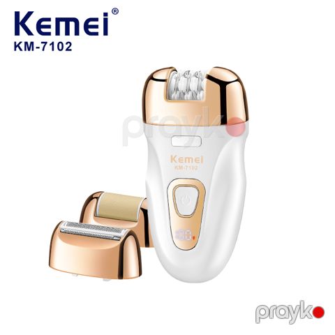 Kemeı Km-7102 - Epilyator 3-ü 1-də Bədən Tüklərinin Təmizlənməsi Usb Doldurula Bilən Ülgüc Simsiz Elektrikli Ülgüc Epilyator — Bakı