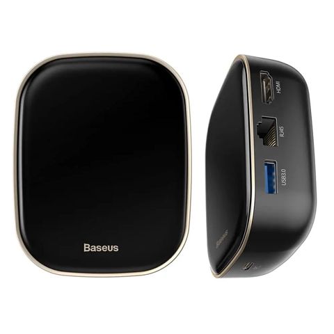 Baseus Type-C HUB Adapteri Qara Rəngdə 6-da 1 Type-C Çoxfunksiyalı Şarj Cihazı CAHUB-AU01 — Phones & Gadgets