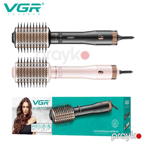 VGR V-494 Saç qurutma Feni və Həcmləndirici Fırça Bütün Saç Tipləri üçün Uyğun Düzləşdirən Daraqlı Fen 800W — Bakı
