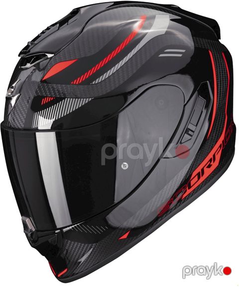 Motosiklet dəbilqəsi Scorpion EXO-1400 Evo Carbon Air Kydra Black-Red, ölçü XL, qara/qırmızı — Bakı