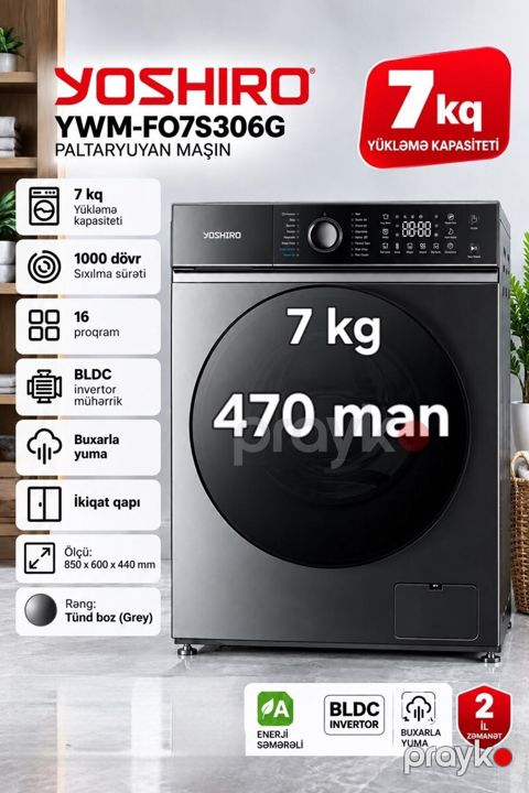Paltaryuyan Yashiro YWM-FO7S306G 7kg — Bakı