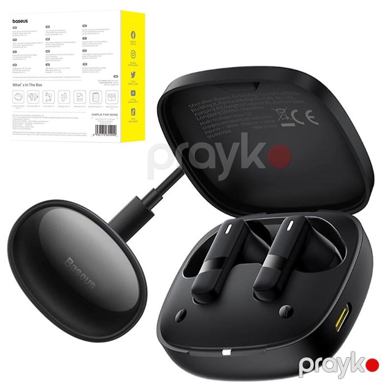 Baseus Bowie E20 True Simsiz Qulaqcıq Qara IPX5 Suya Davamlı Bluetooth Qulaqlıq Wireless Earphones Cluster — Telefonlar və qadjetlər, Bakı (7)