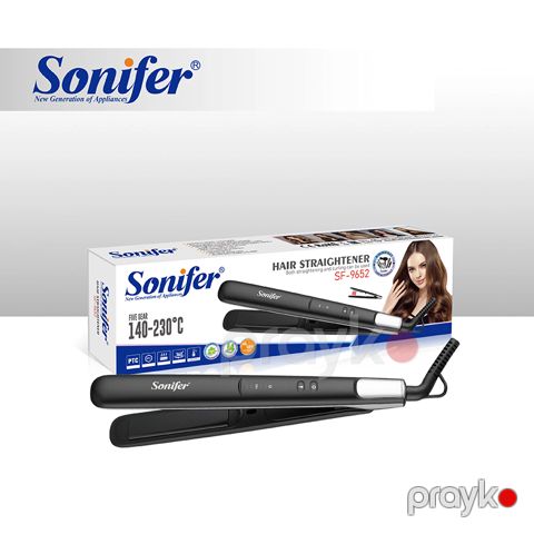 Sonifer SF-9652 Çoxfunksiyalı Elektrikli Saç Düzləşdirici Ütü Feni — Bakı