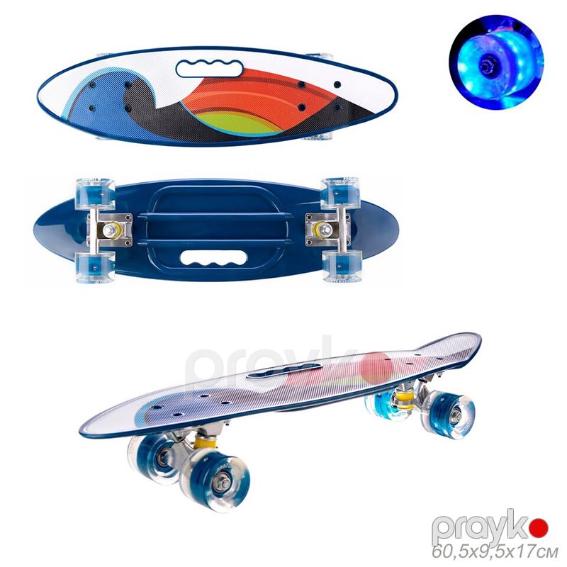 Penny Board (Mini Skeytbord) – Rəngarəng Dizaynlı, İşıqlı Təkərli — İdman, hobi, istirahət, Bakı (4)