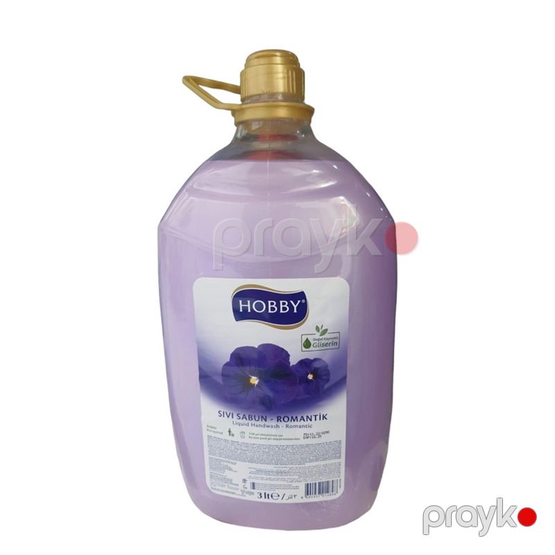 Hobby Sıvı Sabun Romantik 3 lt Bənövşə Çiçeyi Romantik Sabun 3000ml Gliserinli Sıvı Sabun — Gözəllik və səhiyyə, Bakı (4)