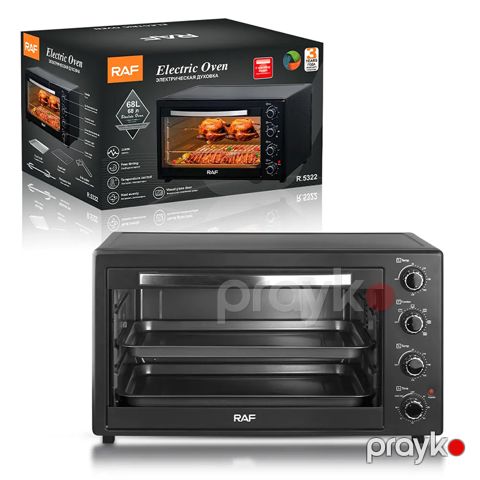 RAF R.5322 Çoxfunksiyalı Elektrikli Soba Qızdırıcı 2200W 68L Tutuma Malik 230°C — Bakı