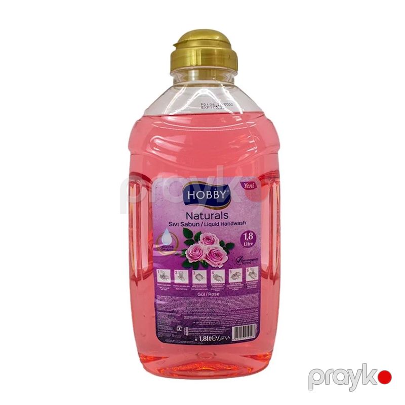 Yeni Mayə Sabun Hobby Qızılgül 1.8 l Hobby Sıvı Sabun Naturals Maye Əl Yuma Sabunu — Gözəllik və səhiyyə, Bakı (3)