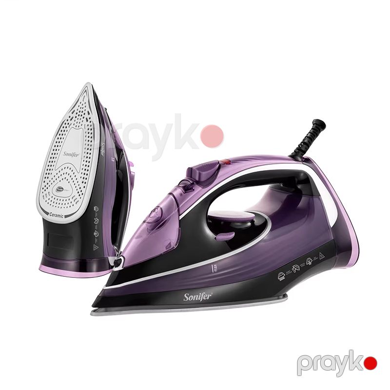Sonifer SF-9109 Elektrikli Yüksek Güçlü Buxar Özəlliyi İlə Geyim Ütüsü 2400W Kermanik Altlıqlı Peşəkar Buxar Ütüsü — Ev texnikası, Bakı (3)