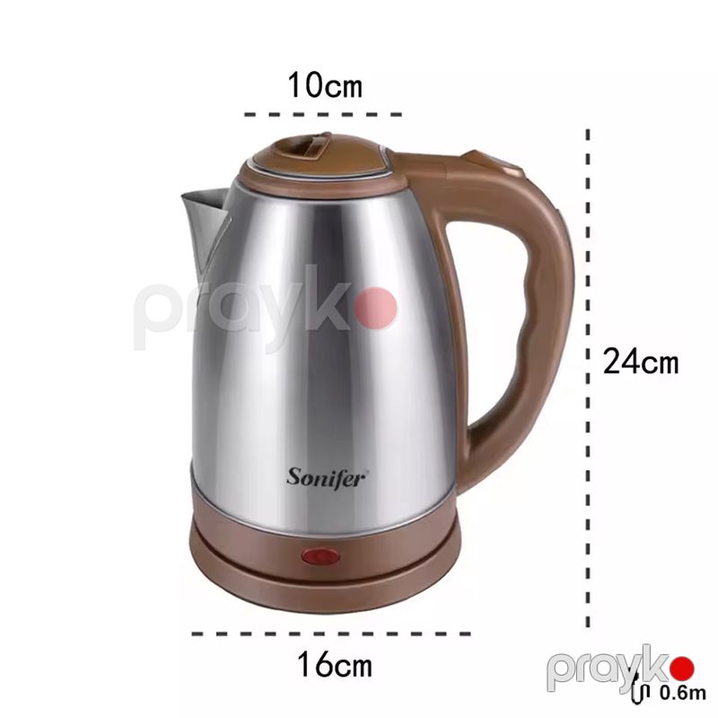 Sonifer SF-2051 Elektrikli Çaydan Paslanmaz Polad Çaydan 1500W — Elektrik çaydanları və termoslar, Bakı (5)