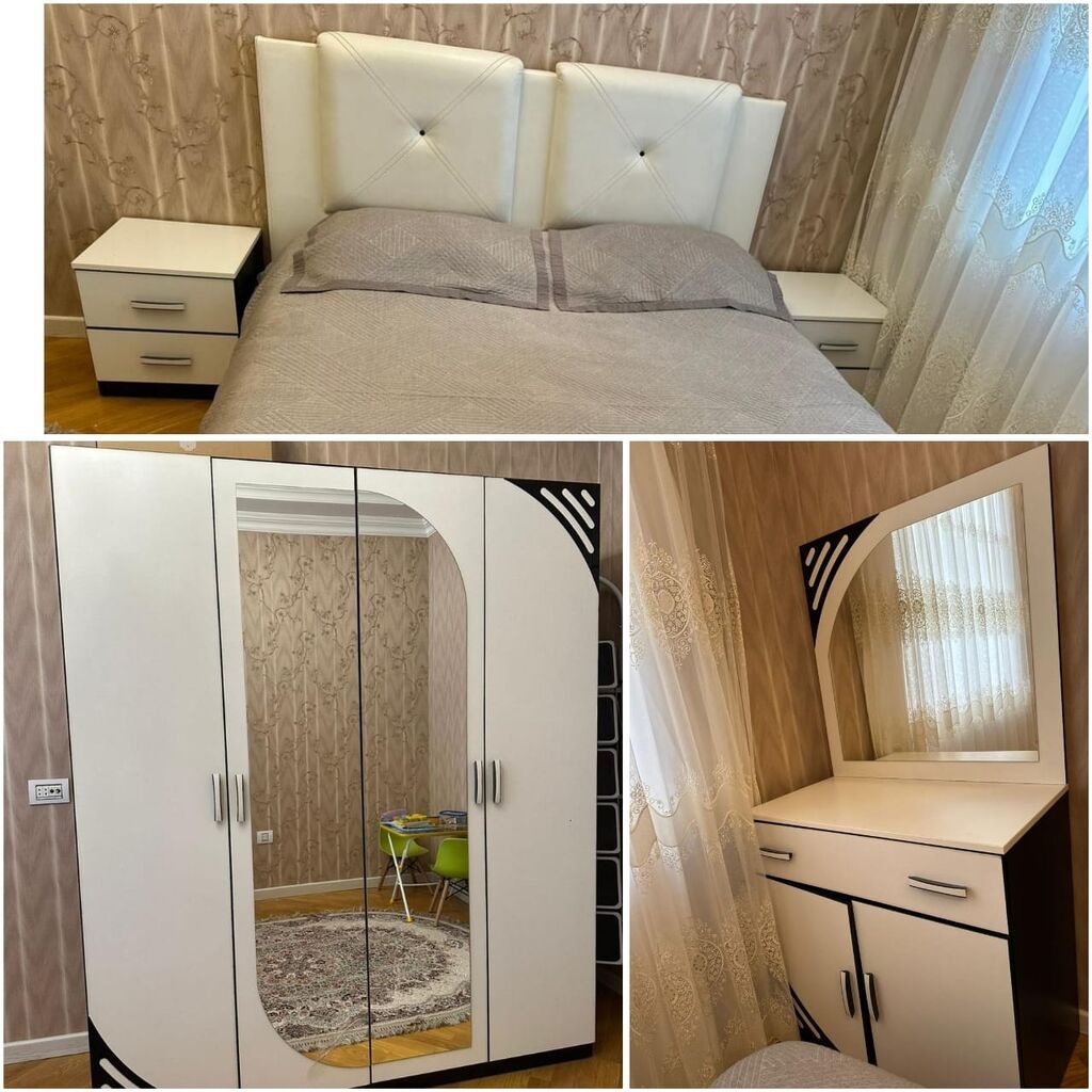 Yataq dəsti satılır 950₼. İdeal vəziyyətdə. Matrası var. Usta — Mebel, Bakı (2)