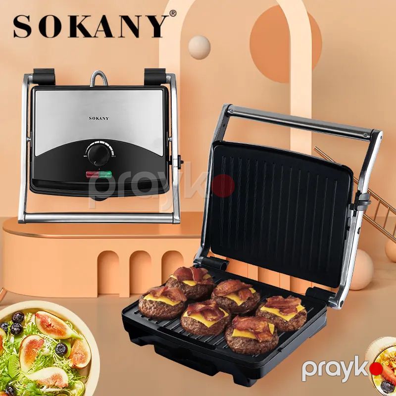 Sokany SK-210 Çoxfunksiyalı Elektrikli Toster Sandviç Biftek İzgaralar Hazırlayıcı Toster 2000W — Toster və vaflyasıcı, Bakı (3)