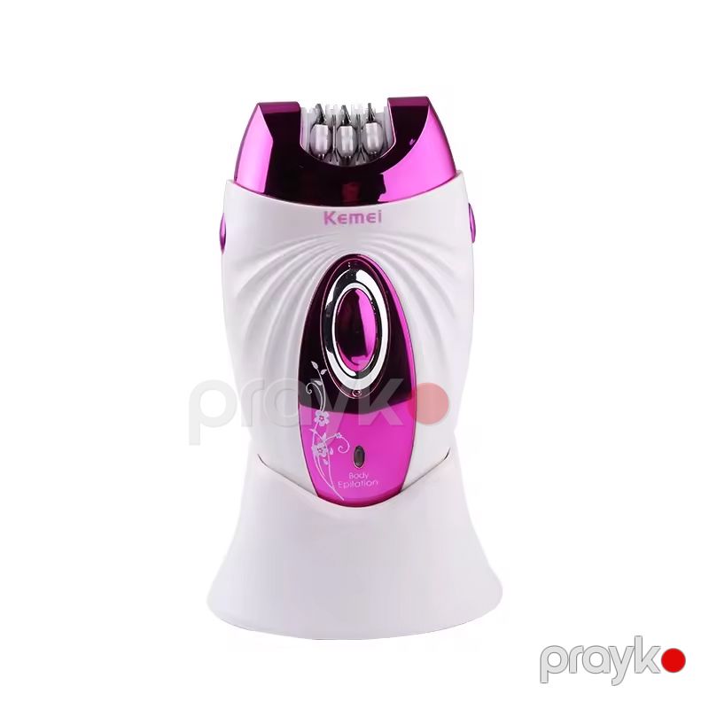 Kemei KM 205 Qadınlar Üçün Elektrikli Epilator Çoxfunksiyalı Hamar Elektrikli Simsiz Epilyasiya Cihazı Bədən Üz Epilyatoru — Usturalar, trimmerler və epilyatorlar, Bakı (2)