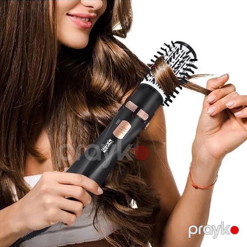 İsti Hava Fırçası 4 Başlıqlı Dəyişdirilə Bilən Fen Darağı Bir Addımlı Güclü Elektrikli Saç Düzləşdirici Roller Fen Qıvırıcı Styling Başlıq — Fən, Bakı (4)