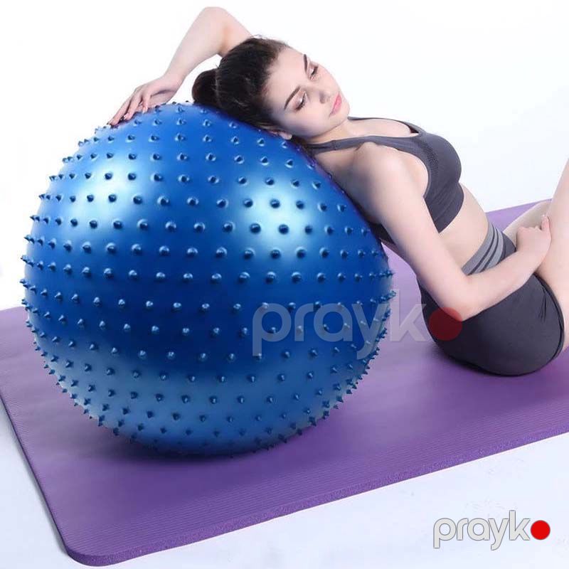Masaj Funksiyalı Yoga Pilates Topu Tikanlı Aerobik Gimnastika Topu 75 sm Davamlı Yoga Gimnastika Topu — Fitness və yoqa, Bakı (3)