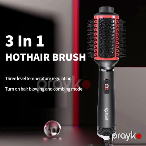 Moehair 2-si 1-də Fen Fırçası Saç Şəkilləndirici Fen Saç Quruducu Fen Saç Düzləşdirici Fen Fırçası,Hair Dryer Styler & Volumizer — Bakı
