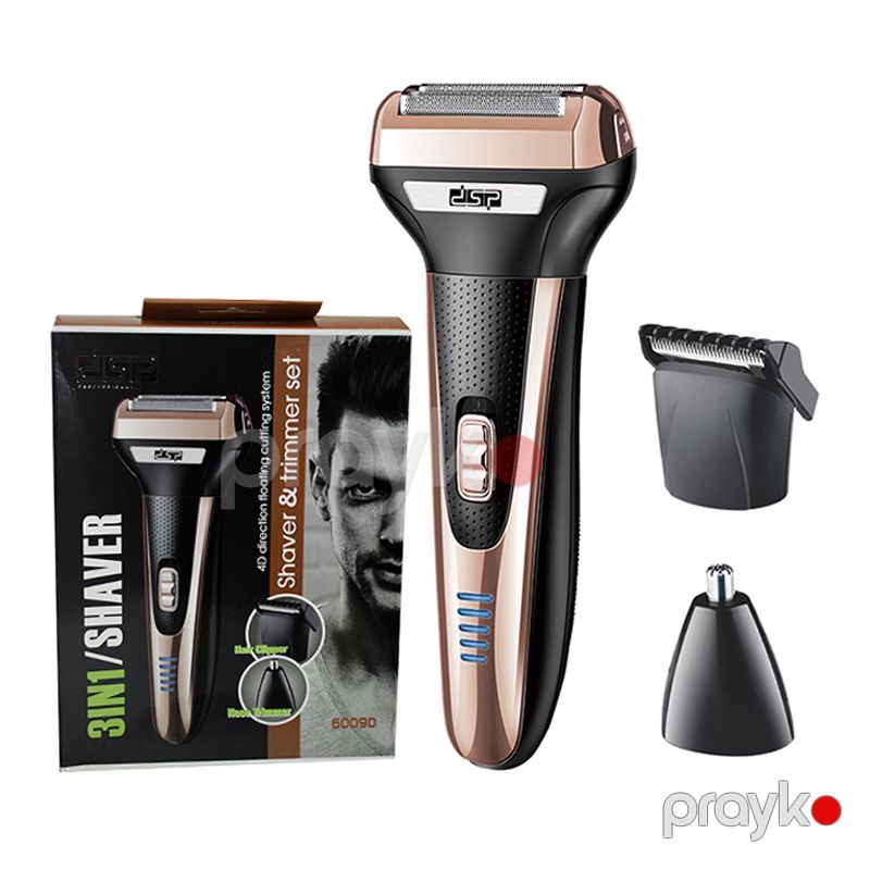 DSP 60090 - Ülgüc Simsiz Elektrikli Ülgüc Trimmer 3-ü 1-də Üzqrıxan Maşın 3 W Güc — Usturalar, trimmerler və epilyatorlar, Bakı (4)