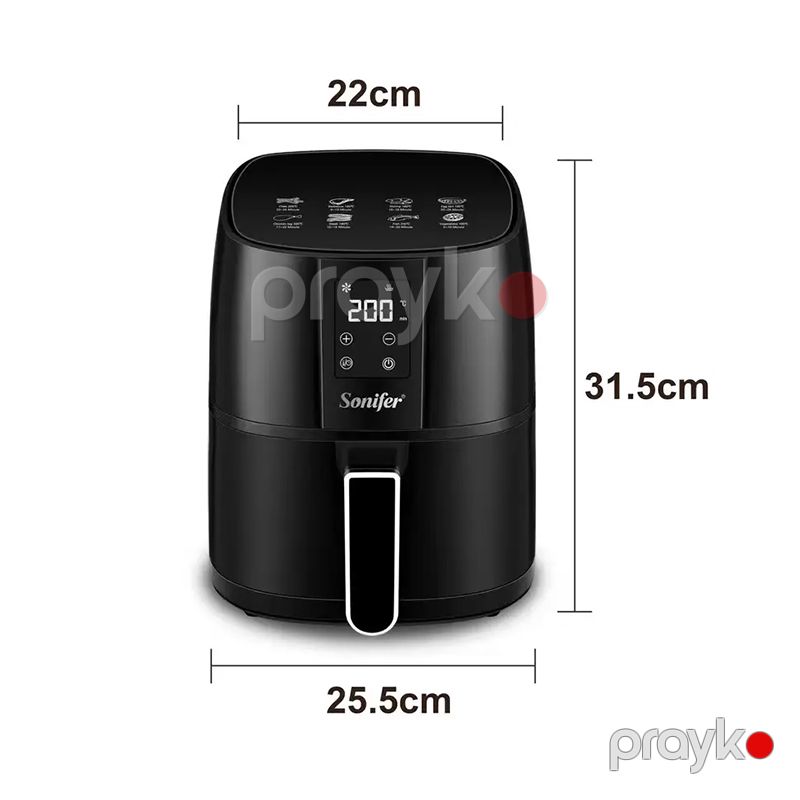 Sonifer SF-1010 Çoxfunksiyalı Qızardıcı Hava Fritöz 4.2L Tutumlu Airfryer 1400 W — Digər mətbəx texnikası, Bakı (3)