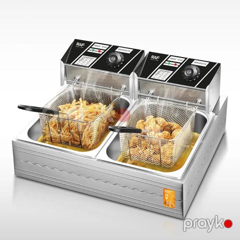 RAF R.5221 Çoxfunksiyalı Fritöz Elektrikli Fritöz Dərin Qızartma Maşını 5000W — Bakı