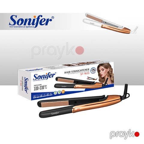 Sonifer SF-9653 Çoxfunksiyalı Elektrikli Saç Şəkilləndirici Ütü Feni — Bakı