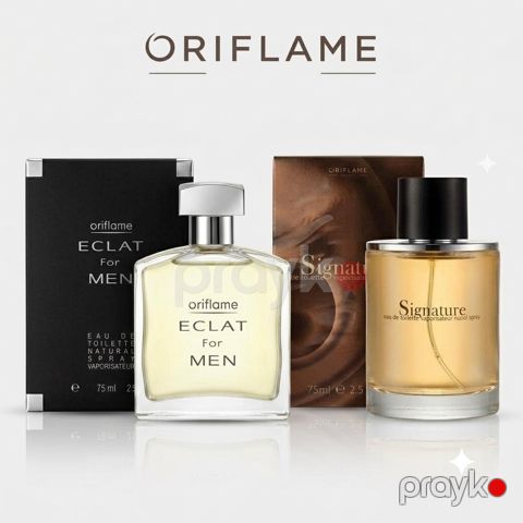 Oriflame ətir dəsti kişilər üçün (Eclat ətir suyu 75 ml + Signature tualet suyu 75 ml) — Bakı