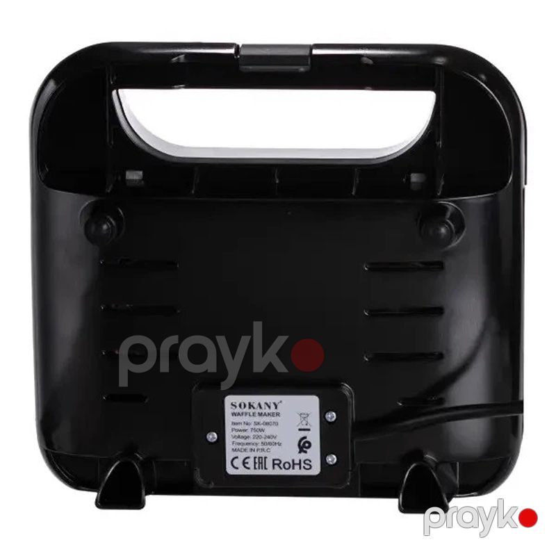 Sokany SK-08070 - Vafli Cihazı, Toster, 750W Güc, Yapışmayan plitə — Toster və vaflyasıcı, Bakı (5)