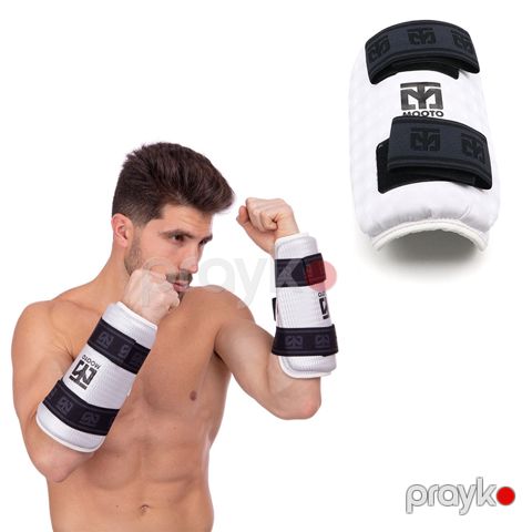 Mooto Taekvondo Üçün Baldır və Qolun Qorunması BO-2297 Ağ Qara Taekvondo Bilək və Şin Qoruyucu — Bakı
