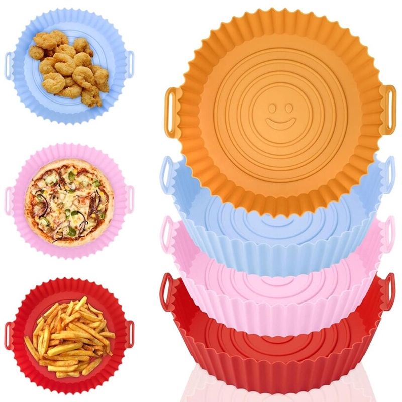 Təkrar İstifadə Edilə Bilən Silikon Fritöz Qızartma Qabları İdeal Qalınlıqda Silikon Bişirmə Tavası — Qablar və mətbəx əşyaları, Bakı (4)