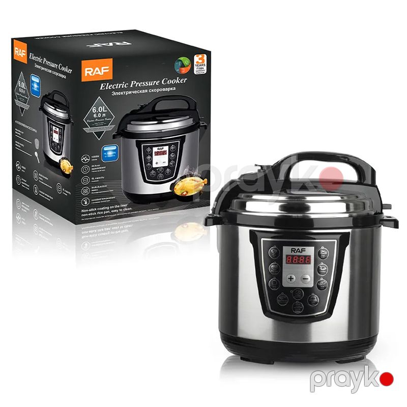 6L Çox ProqramlI Düyü Ət Bişirci Paslanmayan Polad RAF R.177 Elektrik Qazanı 1000W Parovarka — Qablar və mətbəx əşyaları, Bakı (7)