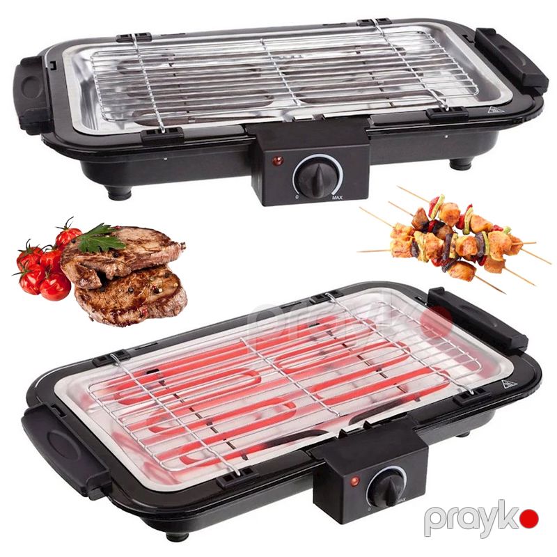 Hausberg Electric Barbecue HB-530 Electric Grill Elektrikli Barbekü Tüstüsüz Elektrikli Qril Yapışmayan Örtüklü Manqal — Soba və qrillər, Bakı (4)