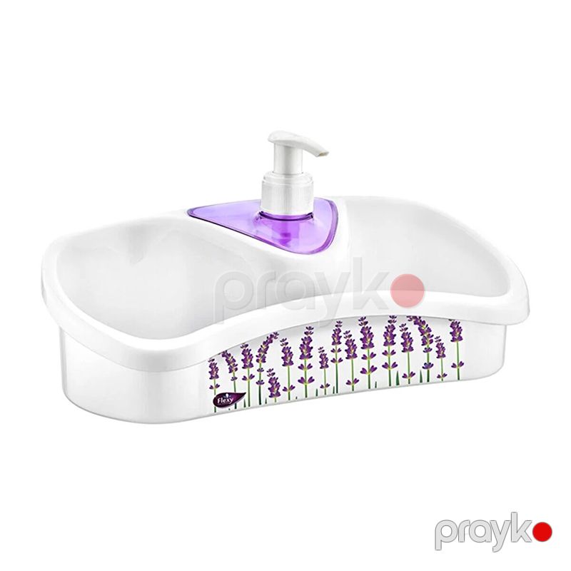 Mətbəx Və Hamam Üçün Sabun Qabı Daisy Sponge Maye Yuyucu Toz Dispenseri Banyo Sıvı Deterjanlık — Mallar, Bakı (4)