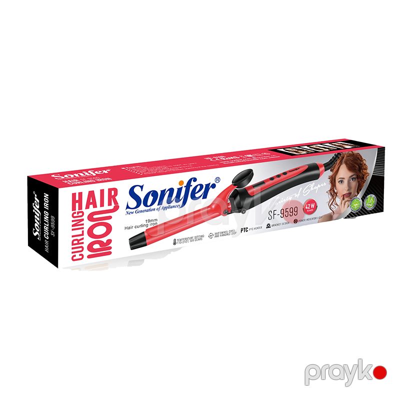 Sonifer SF-9599 Saç Burma Feni Qıvrım Saçlar Üçün Afro Buruq Ütü Feni Maşa — Fən, Bakı (6)