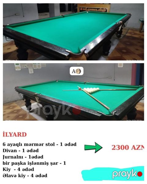 Aygun 2300 azn.10 fut 6 ayaqlı mərmər stol parçası yeni dəyişdirilib — Bakı