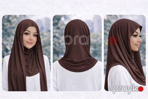 Hicab 99760148, trikotaj, tünd qəhvəyi — Bakı